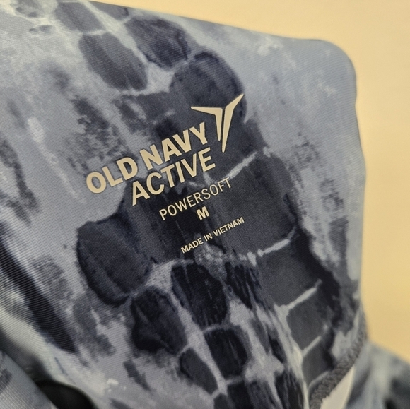 Old Navy Powersoft High rise jogger Leggings Navy tonal tie dye M - Picture 5 of 11